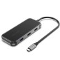 Docking USB Tipo-C Vention TFKHB- 1xHDMI 4K- 3xUSB- 1xRJ45- 1xVGA- 1xUSB Tipo-C PD- Gris