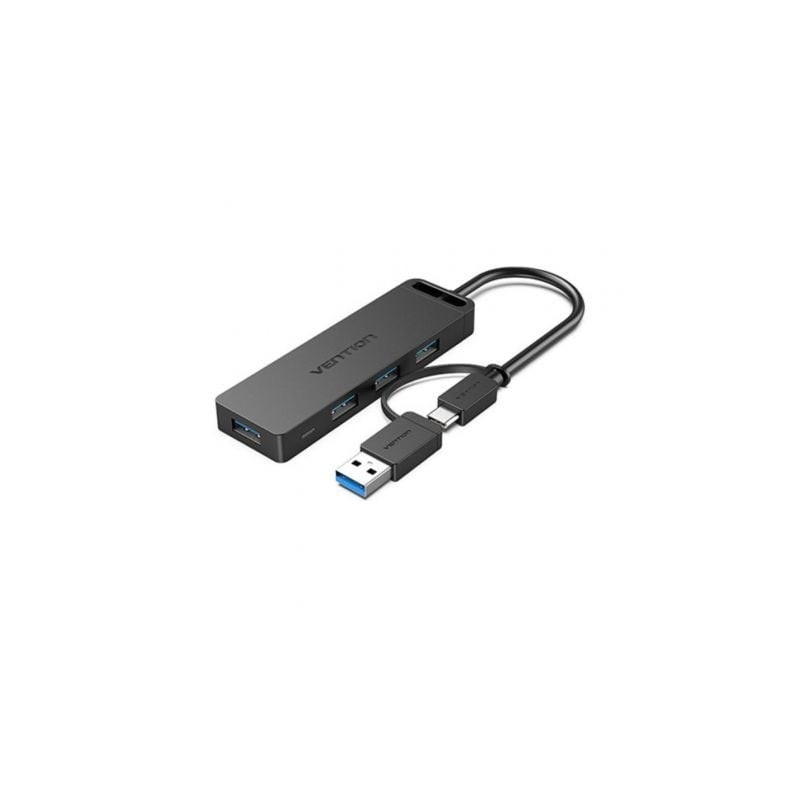 Hub USB 3-0 y Tipo-C Vention CHTBB- 4xUSB- USB Tipo-C PD