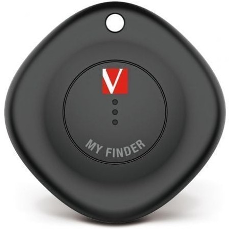 Localizador Verbatim My Finder Bluetooth Tracker MYF-01 compatible con Apple- Incluye Llavero y Pila- Negro