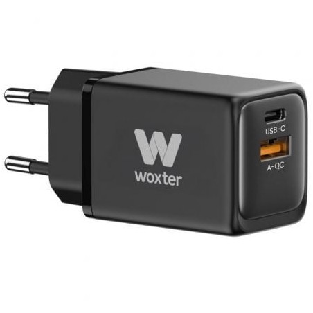 Cargador GaN de Pared Woxter PE26-175- 1xUSB Tipo-C + Cable USB Tipo-C- 1xUSB- 48W