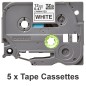 Pack cintas laminadas brother tze231m5 12mm