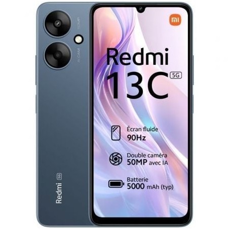 Smartphone Xiaomi Redmi 13C 4GB- 128GB- 6-74"- 5G- Azul