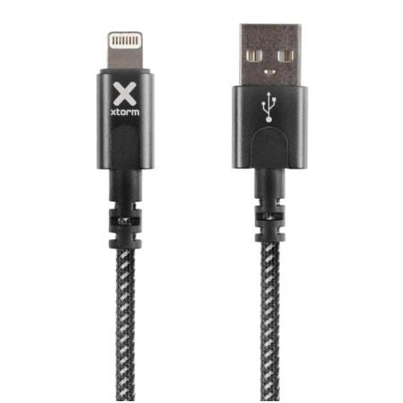 Cable USB 2-0 Lightning Xtorm CX2021- USB Macho - Lightning Macho- 3m- Negro