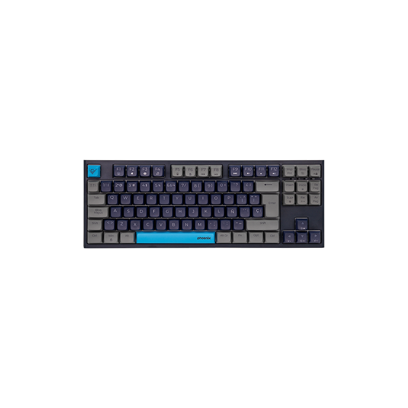 Teclado gaming royal pbt mecanico negro