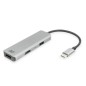 Adaptador usb - c a 2 hdmi 4k