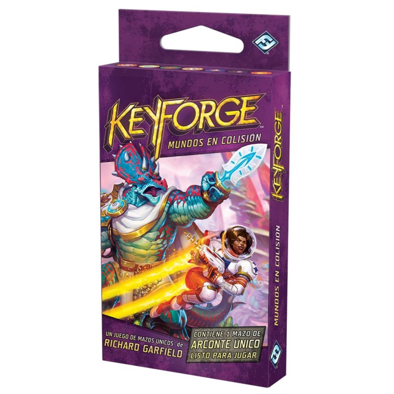 Juego mesa keyforge mundos en colision