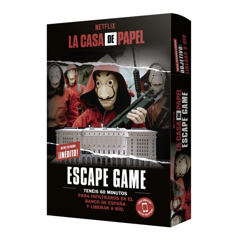 Juego mesa la casa papel: escape