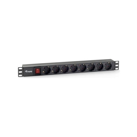 Regleta equip rack 19 pulgadas 1u 8
