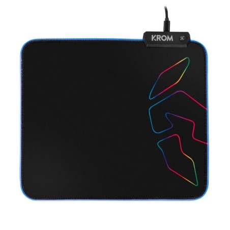 Alfombrilla gaming krom knout rgb negro