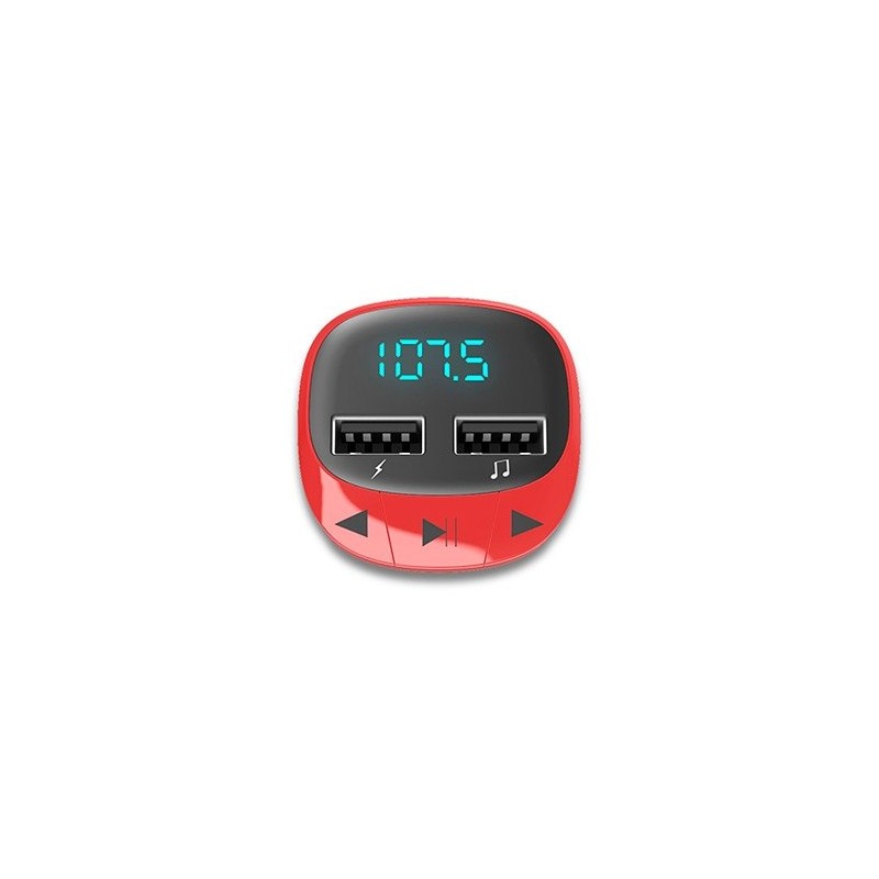 Transmisor fm coche energy sistem rojo