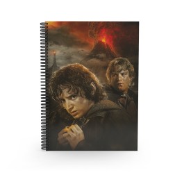 Libreta efecto 3d frodo y sam