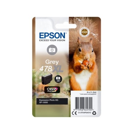 Cartucho tinta epson c13t04f64010 singlepack gris