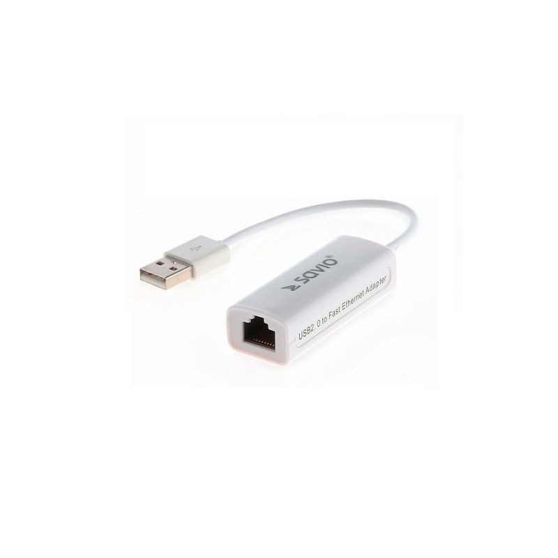 ADAPTADOR USB 2-0 A ETHERNET RJ45 SAVIO CL-24