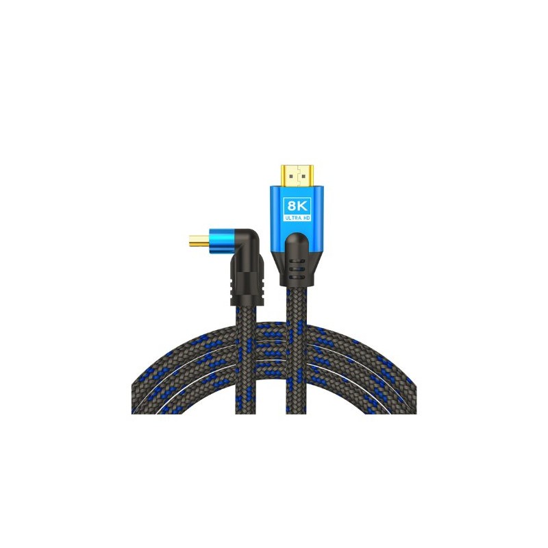CABLE HDMI 2-1 (M) ANGULAR 8K SAVIO CL-148 3M