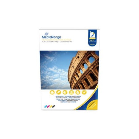 PAPEL FOTOGRAFICO MEDIARANGE MRINK107 A4 BRILLO