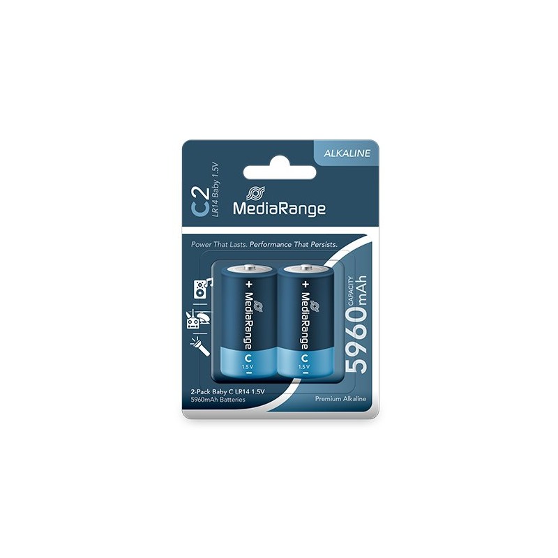 PILAS ALCALINAS MEDIARANGE BABY-C