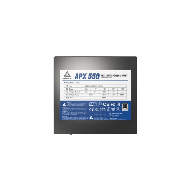 FUENTE DE ALIMENTACION ATX MONTECH APX550