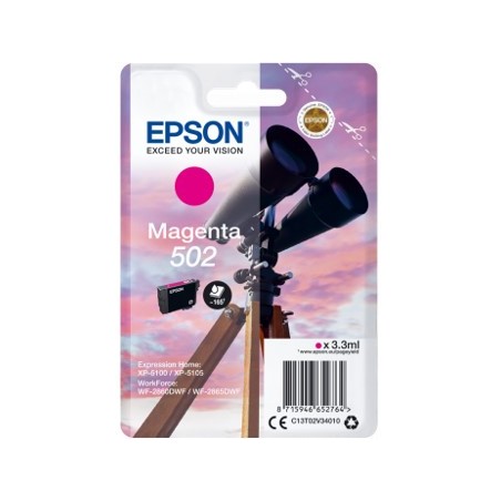 Cartucho tinta epson t02v340 502 magenta