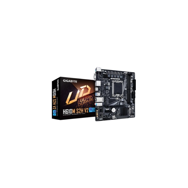 PLACA BASE GIGABYTE H610M S2H V2 1700 MATX 2XDDR5 PLACA BASE GIGABYTE H610M S2H V2 1700 MATX 2XDDR5