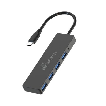 HUB MEDIARANGE USB-C 4XUSB 3-0