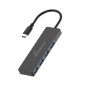 HUB MEDIARANGE USB-C 4XUSB 3-0