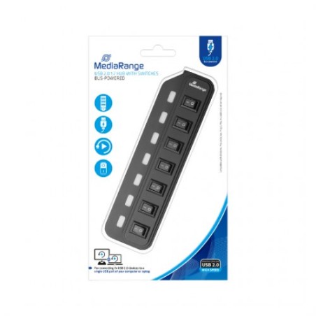 HUB MEDIARANGE USB 2-0 7XUSB 2-0