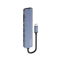 HUB SAVIO 7EN1 USB-C AK-82