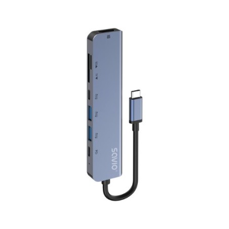 HUB SAVIO 7EN1 USB-C AK-82