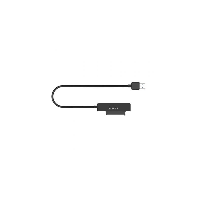 ADAPTADOR AISENS SATA A USB-A USB 3-0-3-1 GEN1 DISCOS 2-5 NEGRO