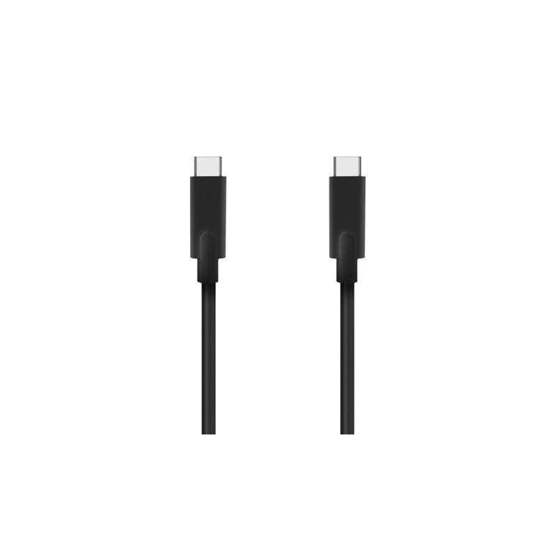Cable USB 3-2 Tipo-C Aisens A107-0707 5GBPS 3A 60W- USB Tipo-C Macho - USB Tipo-C Macho- Hasta 60W- 5Gbps- 5m- Negro