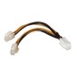 Cable Alimentación para Microprocesador Aisens A131-0166- Molex 4+4 PIN Macho - Molex 4 PIN Hembra- Hasta 54W- 15cm