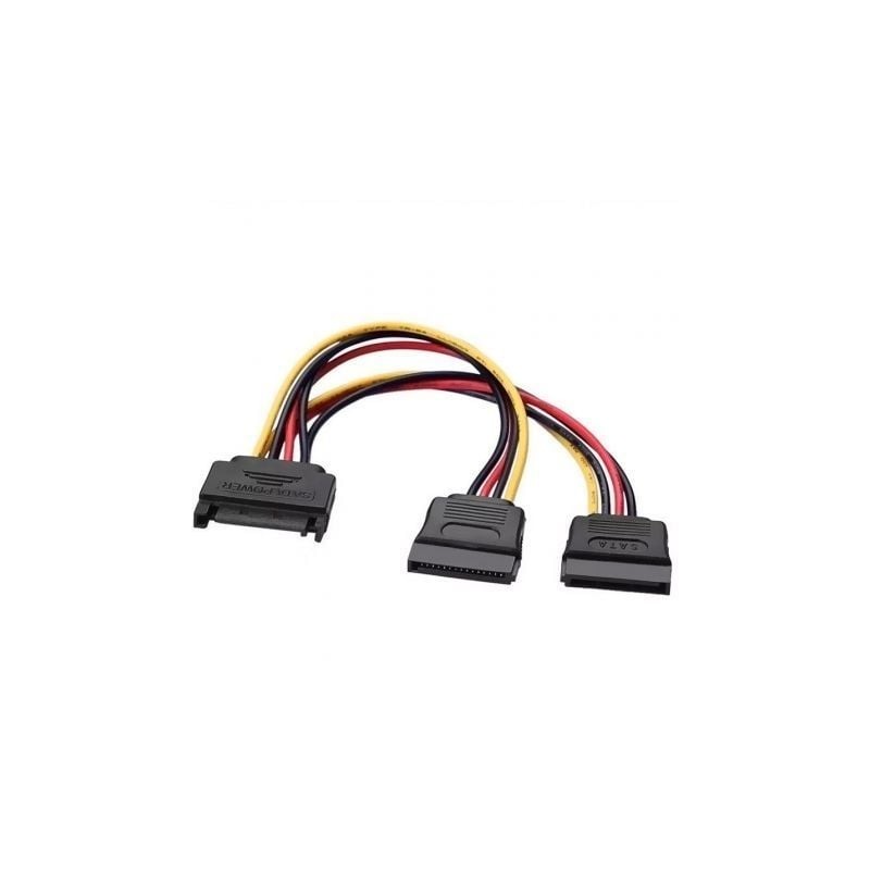 CABLE ALIMENTACION AISENS SATA M-2XSATA-H 20CM