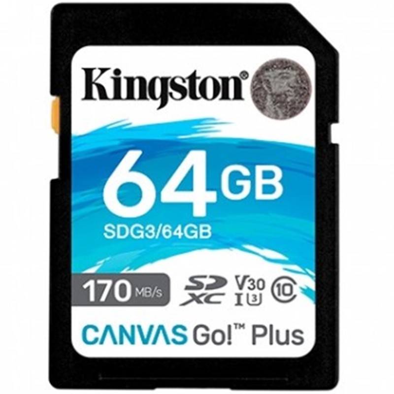 Tarjeta memoria sdxc 64gb kingston canvas