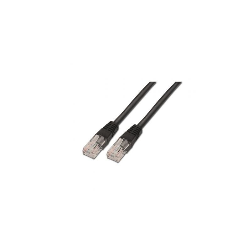 CABLE RED AISENS LATIGUILLO RJ45 CAT-6 UTP AWG24 NEGRO 1-0M
