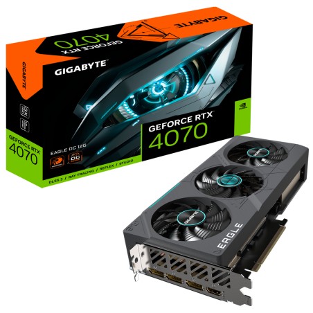 Tarjeta Gráfica Gigabyte GeForce RTX 4070 EAGLE OC 12G- 12GB GDDR6X