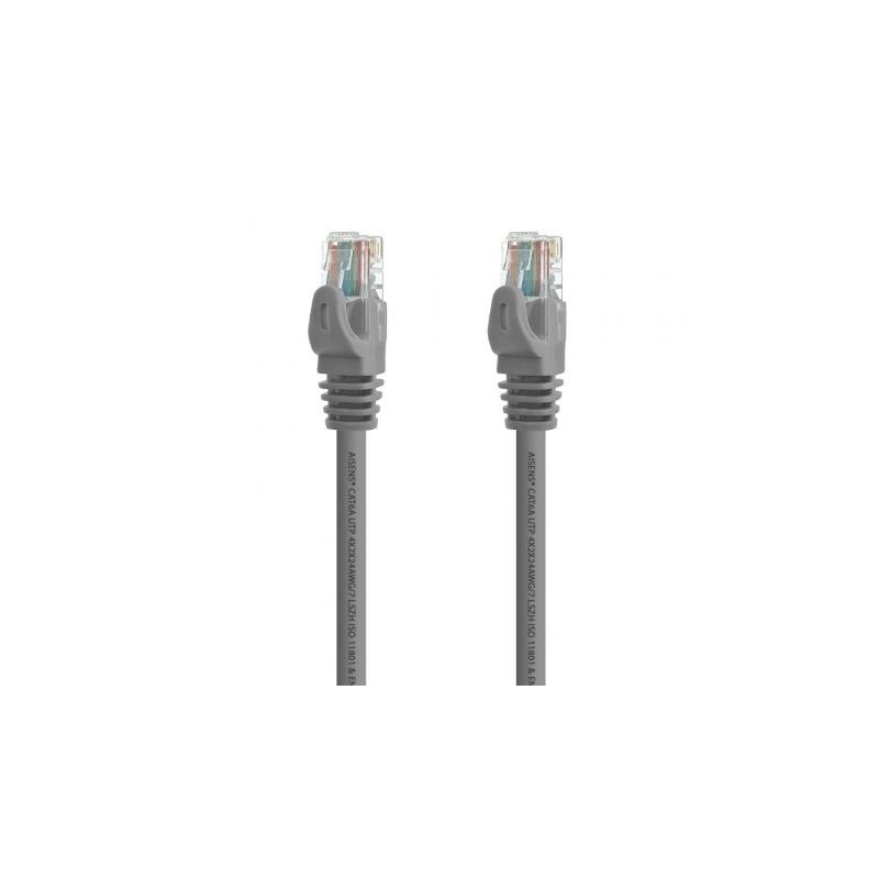 CABLE RED AISENS LATIGUILLO RJ45 LSZH CAT-6A UTP AWG24 0-5M GRIS