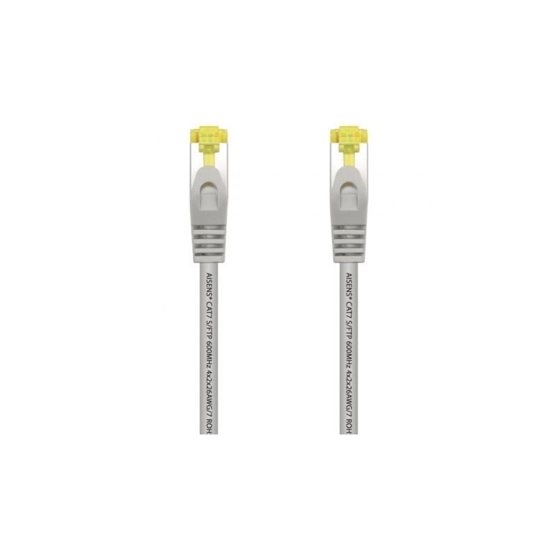 CABLE RED AISENS LATIGUILLO RJ45 LSZH CAT-7 SFTP PIMF 25CM GRIS