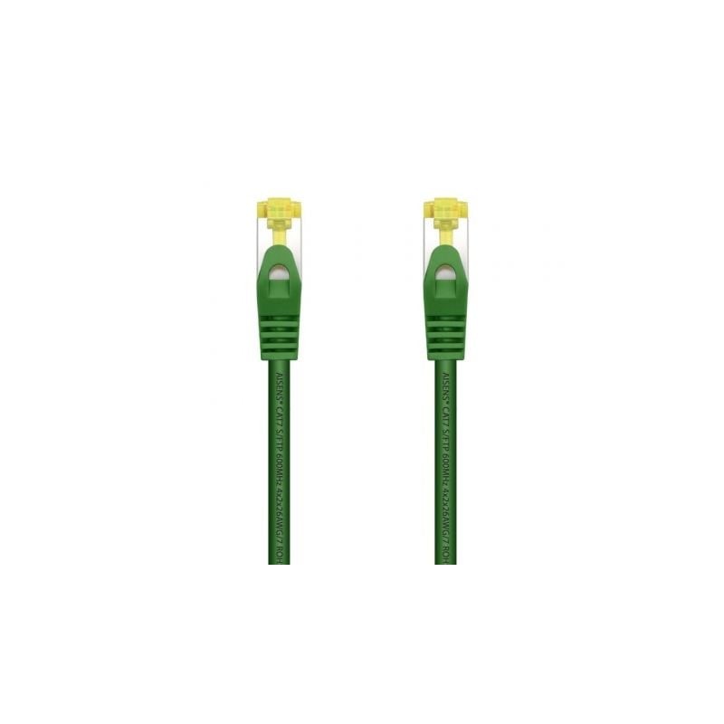 CABLE RED AISENS LATIGUILLO RJ45 LSZH CAT-7 SFTP PIMF 25CM VERDE