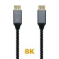 CABLE AISENS DISPLAYPORT V1-4 8K60HZ DP M-DP M GRIS NEGRO 3-0M