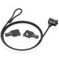 CABLE SEGURIDAD AISENS CERRADURA LLAVE 1-5M CABLE SEGURIDAD AISENS CERRADURA LLAVE 1-5M