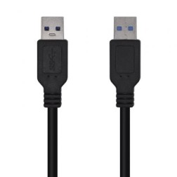 Cable USB 3-0 Aisens A105-0447- USB Macho - USB Macho- 5Gbps- 2m- Negro