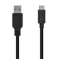 CABLE AISENS USB 3-1 GEN2 10GBPS 3A TIPO USB-C M-A M NEGRO 0,5mts CABLE AISENS USB 3-1 GEN2 10GBPS 3A TIPO USB-C M-A M NEGRO 0,5mts