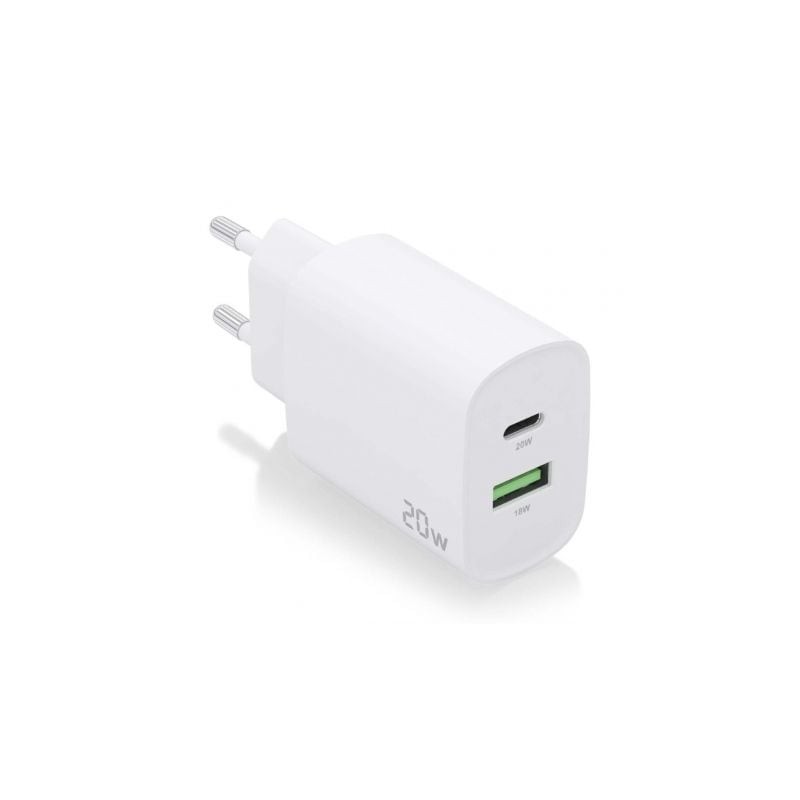 CARGADOR AISENS 20W 1XUSB-C PD3-0 1XUSB-A QC3-0 BLANCO CARGADOR AISENS 20W 1XUSB-C PD3-0 1XUSB-A QC3-0 BLANCO