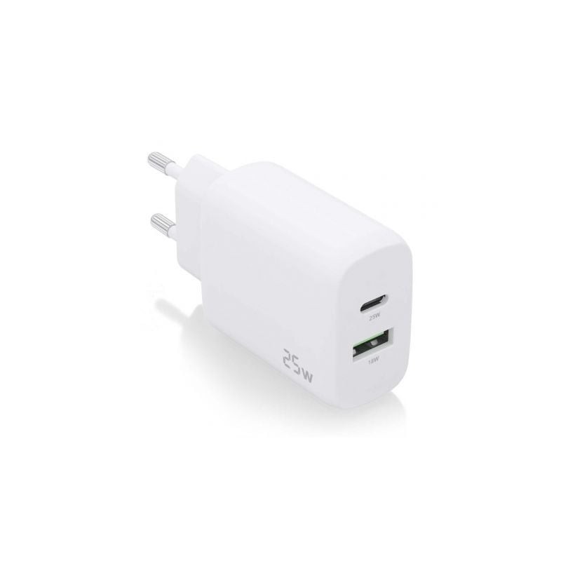 CARGADOR AISENS 25W 1XUSB-C PD3-0 1XUSB-A QC3-0 BLANCO CARGADOR AISENS 25W 1XUSB-C PD3-0 1XUSB-A QC3-0 BLANCO