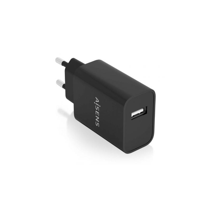 CARGADOR AISENS USB 10W ALTA EFICIENCIA 5V-2A NEGRO