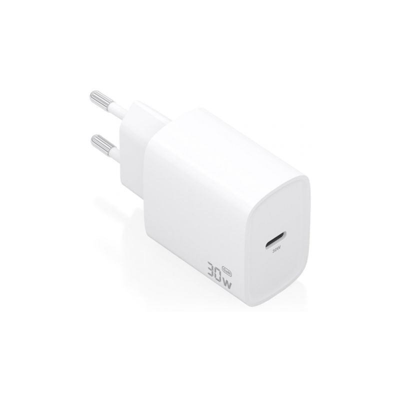 CARGADOR AISENS GAN 30W 1XUSB-C PD3-0 BLANCO