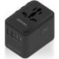 ADAPTADOR AISENS ENCHUFE UNIVERSAL VIAJE CARGADOR USB GAN 25W NEGRO ADAPTADOR AISENS ENCHUFE UNIVERSAL VIAJE CARGADOR USB GAN 25W NEGRO