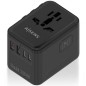 ADAPTADOR AISENS ENCHUFE UNIVERSAL VIAJE CARGADOR USB GAN 35W NEGRO ADAPTADOR AISENS ENCHUFE UNIVERSAL VIAJE CARGADOR USB GAN 35W NEGRO