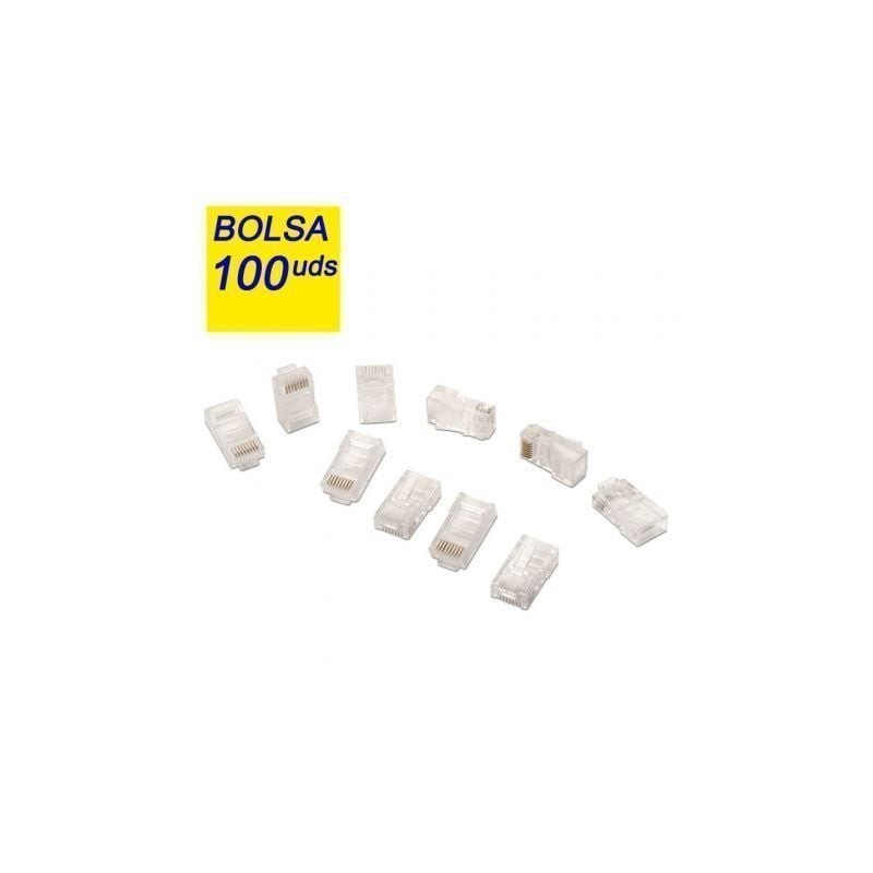 CONECTOR AISENS RJ45 8 HILOS CAT-5E AWG24 (100 UDS)