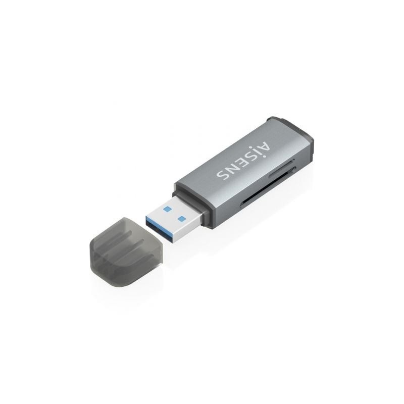 AISENS ASCR-2A09-GR lector de tarjeta USB 3.2 Gen 1 (3.1 Gen 1) Type-A